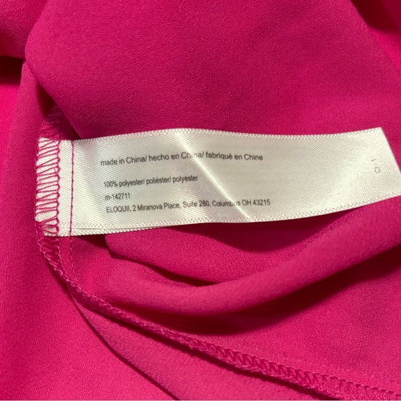 Eloquii pink top with neck ties, 20 - Picture 11 of 11